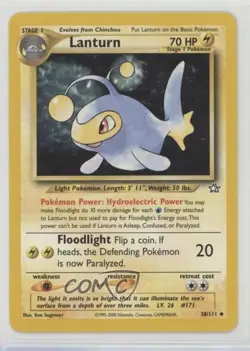 Lanturn Pokemon Neo Genesis #38 2000 - Image 1