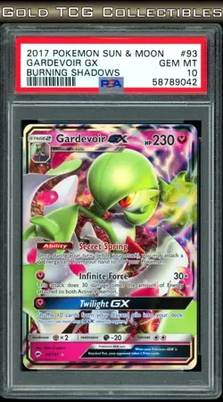 PSA 10 ⭐ Pokemon Gardevoir GX 93 Burning Shadows Sun Moon 2017 Graded Card - Image 1