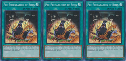 Pre-Preparation of Rites - Playset 3 Cards - RA01-EN055 - Super Rare - Yugioh - Image 1