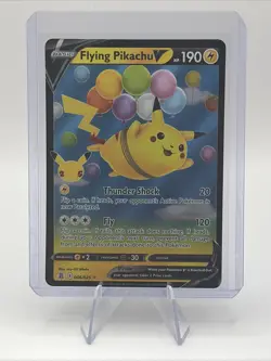 Pokemon Flying Pikachu v Celebrations Holo Card 006/025 Stamped - Image 1