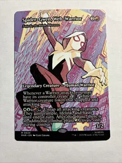 Spider-Gwen, Web-Warrior Najeela, the Blade-Blossom Borderless + Bonus Card MAR - Image 1