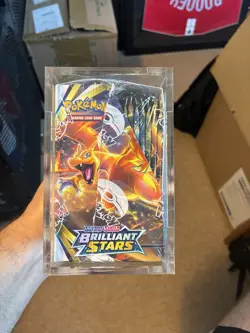 Pokemon TCG Brilliant Stars Booster Box 36 Packs, New Sealed acrylic case - Image 3