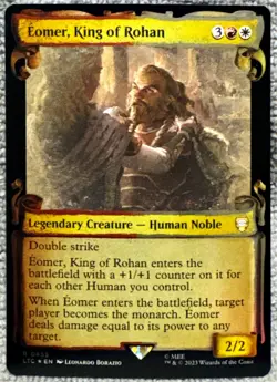 MTG Eomer, King of Rohan 455 Showcase Commander: Lord of the Rings MTG Card - Image 1
