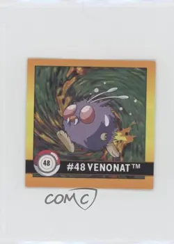 Venonat Artbox Pokemon Stickers Series 1 #48 1999 - Image 1