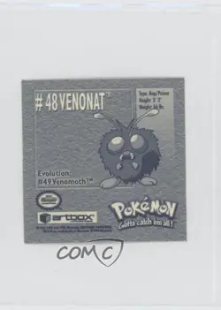 Venonat Artbox Pokemon Stickers Series 1 #48 1999 - Image 2