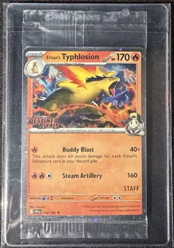 Destined Rivals SEALED STAFF Stamped Prerelease Promo Set - All 4 Cards - Image 1