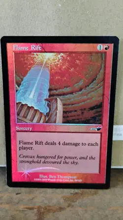 FLAME RIFT Sorcery MTG Magic the Gathering Foil 80/143 Trading Card 2000 TCG - Image 1