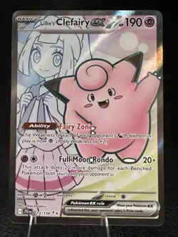 Pokemon ex Holo Promo Card Lot – Cleffa, Lillie's Clefairy EX - Image 3