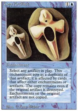Copy Artifact - Medium Play MTG Revised - Image 1