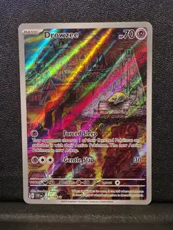 Pokemon Drowzee TCG Scarlet & Violet Base Set Holo Card 210/198 Illustration C - Image 1