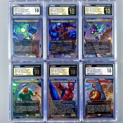 Spider-Man Venom Doc Oc Green Goblin Borderless Foil SET CGC 10 MtG Pristine - Image 1