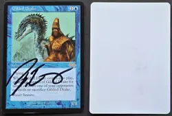 Signed MTG Magic Bob Eggleton Artist Proof _ Urza's Saga _ GILDED DRAKE _ 1/50! - Image 1