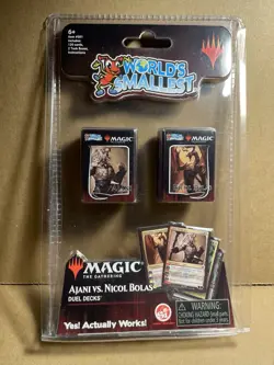 World's Smallest Magic The Gathering Ajani vs Nicol Bolas duel deck set - Image 1