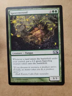 MTG Magic the Gathering Sporemound 196 Magic 2014 LP Green Common BULK DISCOUNT - Image 1
