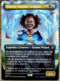 Zimone, Paradox Sculptor (Borderless) Foundations Regular 351 MTG - Image 1