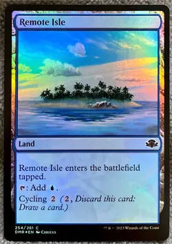 Remote Isle 254 Foil Dominaria Remastered Magic The Gathering - Image 1