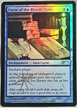 Curse of the Bloody Tome - FOIL - Wizards Play Network 2011 - MTG Magic - NM - R - Image 1