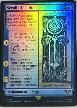 Scroll of Isildur - FOIL - LOTR: Tales of Middle Earth - MTG Magic - NM - Rare - Image 1