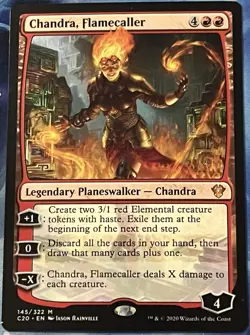 Chandra, Flamecaller - Commander 2020 - MTG Magic - NM - Mythic Rare - Image 1