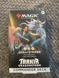Magic The Gathering Tarkir Dragonstorm Jeskai Striker Commander Deck Sealed - Image 1