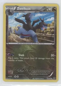 Zweilous Reverse Foil Pokemon XY Phantom Forces #73 - Image 1