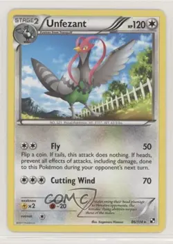 Unfezant Pokemon Black & White Base Set #86 - Image 1
