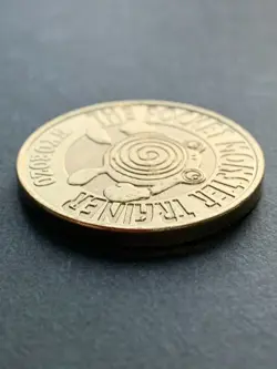 Poliwhirl NO.061 Pokemon Battle Coin Medal 1997 Japan Pokemon Rare Nintendo Gold - Image 5