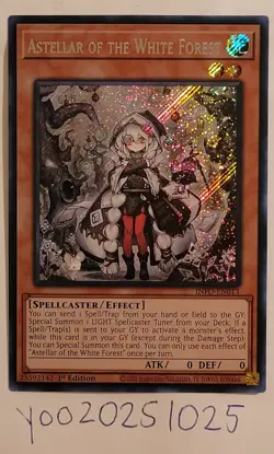 Astellar of the White Forest - INFO-EN013 - Secret Rare YuGiOh NEART MINT NM - Image 1