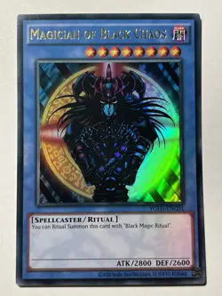 🔥 Yugioh Magician of Black Chaos YGLD-ENC01 ULTRA RARE HOLOGRAPHIC NM - Image 1