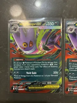 2 MEGA GENGAR EX 2025 POKEMON PHANTASMAL FLAMES DOUBLE RARE E 056/094 Q5930 - Image 2