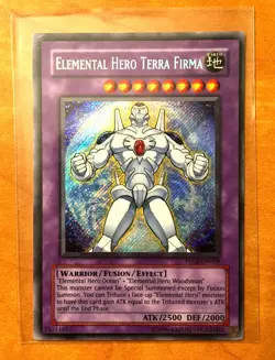 Yugioh Elemental Hero Terra Firma - PP02-EN009 Secret Rare Vintage LP - Image 1