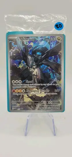 Pokemon TCG: N's Zekrom MEP031 - Mega Evolutions Black Star Promo - Sealed - NM - Image 1