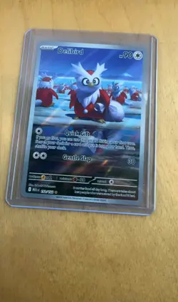 Delibird Illustration Rare ME01: Mega Evolution 152/132 NM Holofoil Pokemon - Image 1