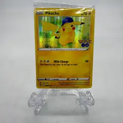 Sealed Pokemon GO Pikachu Stamped Promo Holo Rare Cello - Image 1