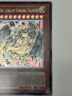 Hamon, Lord of Striking Thunder UTR SOI-EN002 Shadow of Infinity 1st Edition #4 - Image 3