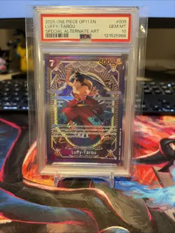 2025 One Piece OP11 En Luffy Tarou Special Alternate Art #005 PSA 10 Gem Mint - Image 1