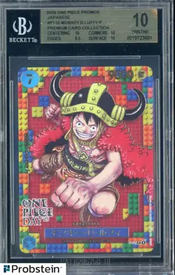 2025 One Piece Promos JPN P110 Monkey D. Luffy Premium Card BGS 10 PRISTINE - Image 1