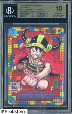 2025 One Piece Promos JPN P110 Monkey D. Luffy Premium Card BGS 10 PRISTINE - Image 1