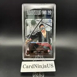 TAG GEM MINT 10 Roronoa Zoro Parallel OP01-001 L 25th Edition ONE PIECE 243 - Image 1