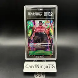 TAG GEM MINT 10 Roronoa Zoro ONE PIECE Japanese OP06-118 Parallel Wings 231 - Image 1
