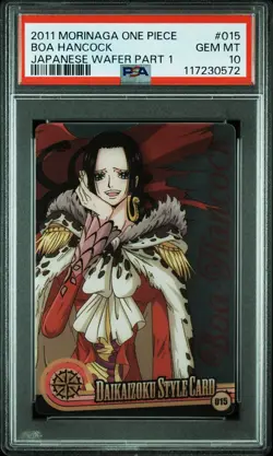 2011 Morinaga One Piece Boa Hancock Japanese Wafer Part1 015 PSA10 - Image 1