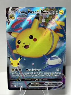 Flying Pikachu VMAX - 007/025 - Pokemon Celebrations Sword Shield Rare Card NM - Image 1