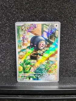 Lechonk Pokemon TCG Sv03: Obsidian Flames Holo Illustration Rare Card 209/197 - Image 1