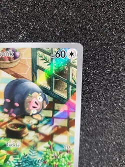 Lechonk Pokemon TCG Sv03: Obsidian Flames Holo Illustration Rare Card 209/197 - Image 3