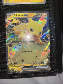 Pokemon Pikachu EX Battle Academy 2024 Promo Card SVP 106 - Image 1