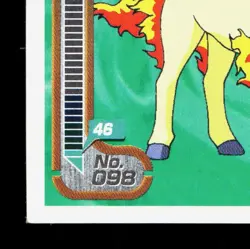 Ponyta Amada Sticker Collection Attack Set 1 NM Japanese Pokemon Card TCG - Image 4