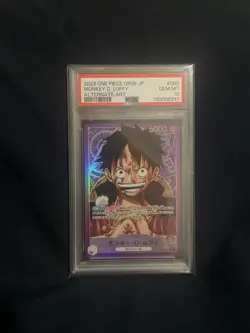PSA 10 Monkey D Luffy OP05-060 Leader Alt Art One Piece Card Game Japanese - Image 1