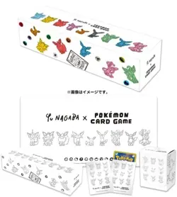 NEW Pokemon YU NAGABA x Pokemon Card Game Eevee Special BOX Deck Shield Play Mat - Image 1