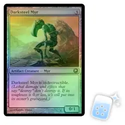 FOIL DARKSTEEL MYR Scars Of Mirrodin SOM Magic MTG MINT CARD - Image 1