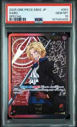 One Piece Card Sabo OP05-001 Leader Parallel PSA10 Rare Collector Item - Image 1